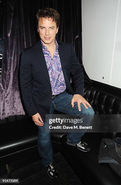 John Barrowman attends the press night for La Cage Aux Folles at the Playhouse Theatre on October 5, 2009 in London, England.