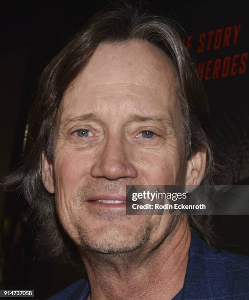 Kevin Sorbo arrives at the premiere of Warner Bros. Pictures' "The 15:17 to Paris" at Warner Bros. Studios on February 5, 2018 in Burbank, California.