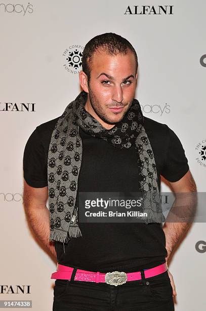 Personality Micah Jesse attends the GQ and ALFANI RED Night of Glamour and Giving at the Stephen Weiss Studio on October 5, 2009 in New York City.