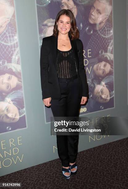 Actress Sosie Bacon attends the premiere of HBO's "Here and Now" at the Directors Guild of America on February 5, 2018 in Los Angeles, California.