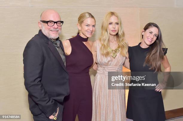 Eric Buterbaugh, Crystal Lourd, Rachel Zoe and Soleil Moon Frye attend Rachel Zoe Fall 2018 LA Presentation on February 5, 2018 at The Jeremy Hotel...