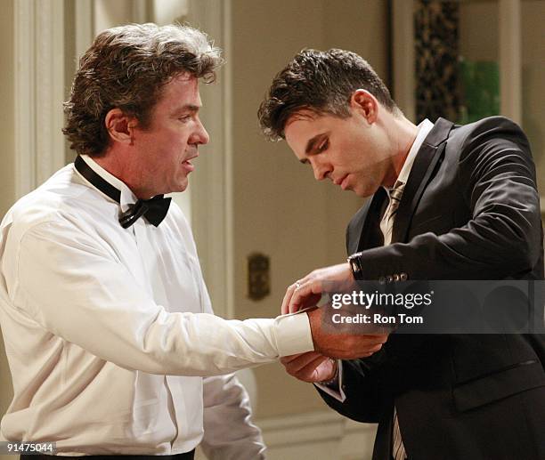 John J. York and Jason Thompson in a scene that airs the week of September 21, 2009 on Disney General Entertainment Content via Getty Images...