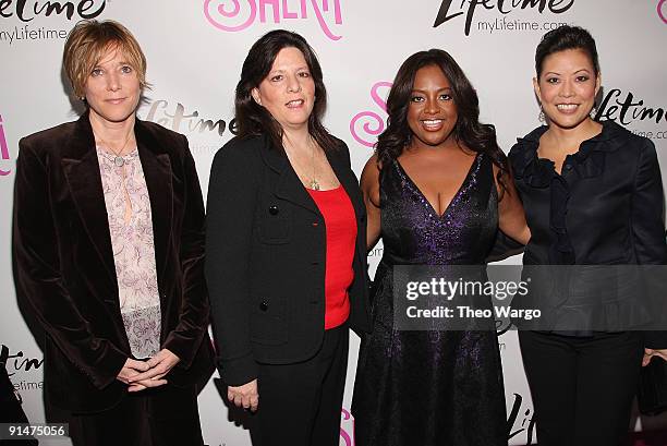 President & CEO, AETN Abbe Raven, Sherri Shepherd, EVP Entertainment Lifetime JoAnn Alfano and CEO and President Lifetime Andrea Wong attend the...