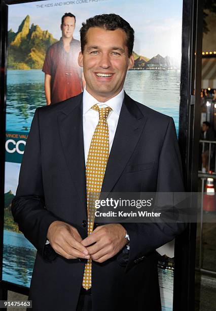 Producer Scott Stuber arrives at the Premiere Of Universal Pictures' "Couples Retreat" held at Mann's Village Theatre on October 5, 2009 in Westwood,...