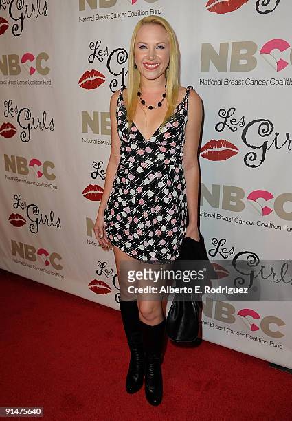 Actress Adrienne Frantz arrives at Les Girls 9, a cabaret featuring celebrity performances to raise funds for the National Breast Cancer Coalition on...
