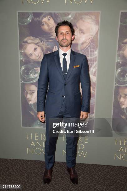 Actor Andy Bean attends the Premiere Of HBO's "Here And Now" at Directors Guild Of America on February 5, 2018 in Los Angeles, California.