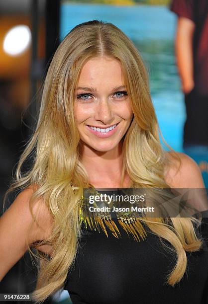 Alyssa Julya Smith arrives at the Los Angeles premiere of "Couples Retreat" held the Mann's Village Theatre on October 5, 2009 in Westwood,...