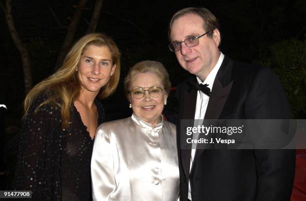 Monica Seles, Dr. Mathilde Krim and Paul Allen