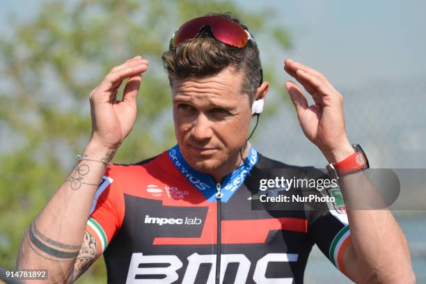 Ireland's Nicholas Roche from BMC Racing Team, at the team presentation ahead of the Nakheel Stage, 167 km opening stage of Tour of Dubai 2018, with...