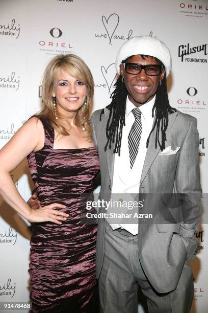 Nancy Hunt, President of We Are Family Foundation with Neil Rodgers attends the 7th Annual We Are Family Foundation Gala at the Hammerstein Ballroom...