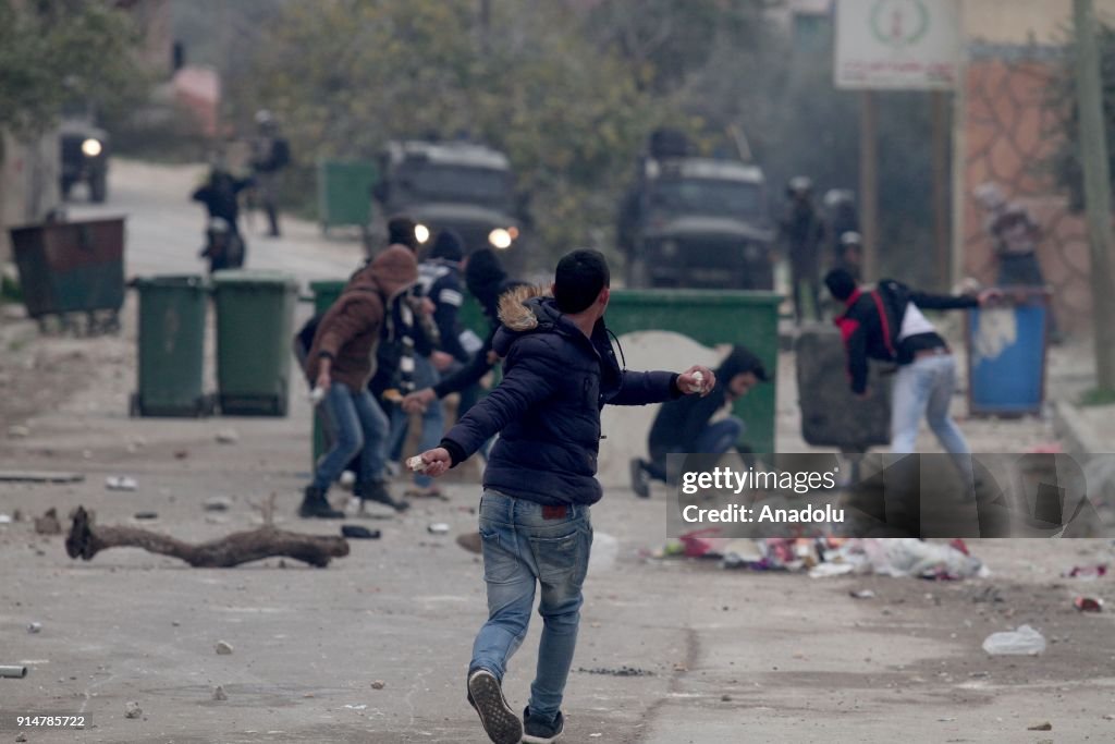 Protest for Palestinian martyred Ahmed Jarrar in Jenin