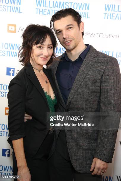 Carmen Cusack and Paul Telfer attend the 2018 Williamstown Theatre Festival Gala at the Tao Downtown on February 5, 2018 in New York City.