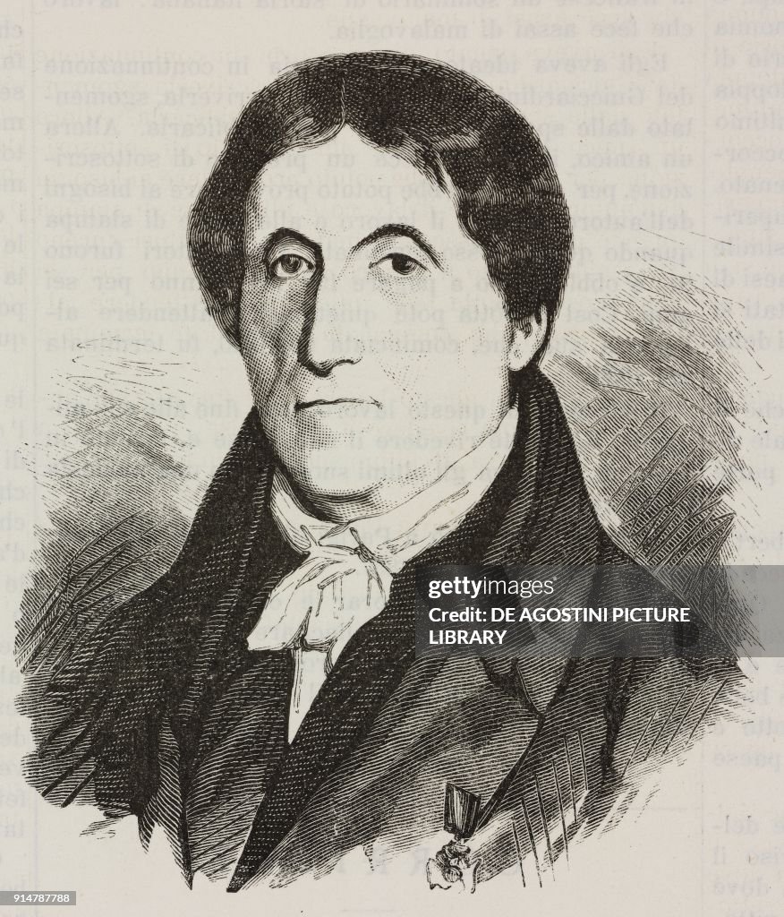 Portrait of historian and politician Carlo Botta