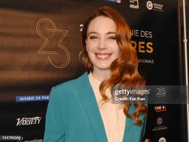 Lumieres 2018 Awarded Revelation feminine Laetitia Dosch in Jeune Femme attends the 23th Lumieres Awards Ceremony at IMA on February 5, 2018 in...