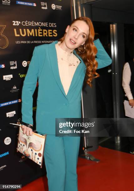 Lumieres 2018 Awarded Revelation feminine Laetitia Dosch in Jeune Femme attends the 23th Lumieres Awards Ceremony at IMA on February 5, 2018 in...