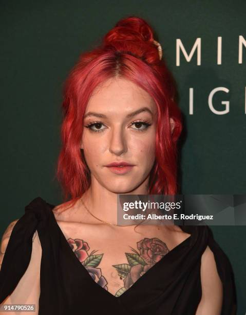 Bria Vinaite attends the Hollywood Reporter's 6th Annual Nominees Night at CUT on February 5, 2018 in Beverly Hills, California.