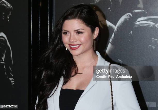 Actress Morgan Eastwood attends the premiere of "The 15:17 To Paris" at Warner Bros. Studios on February 5, 2018 in Burbank, California.