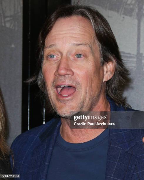 Actor Kevin Sorbo attends the premiere of "The 15:17 To Paris" at Warner Bros. Studios on February 5, 2018 in Burbank, California.