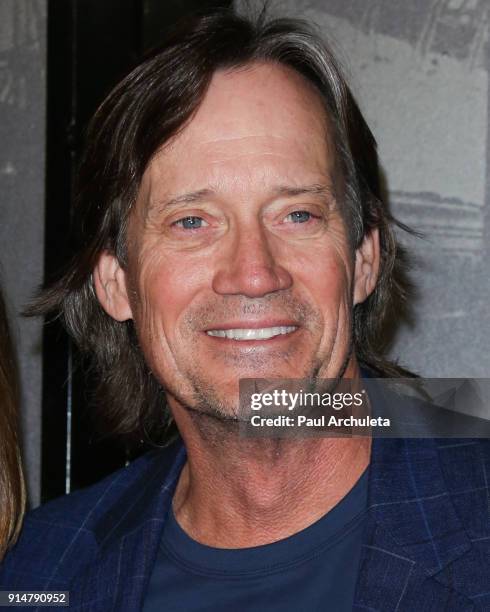 Actor Kevin Sorbo attends the premiere of "The 15:17 To Paris" at Warner Bros. Studios on February 5, 2018 in Burbank, California.