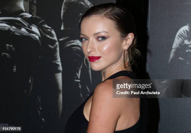 Actress Francesca Eastwood attends the premiere of "The 15:17 To Paris" at Warner Bros. Studios on February 5, 2018 in Burbank, California.