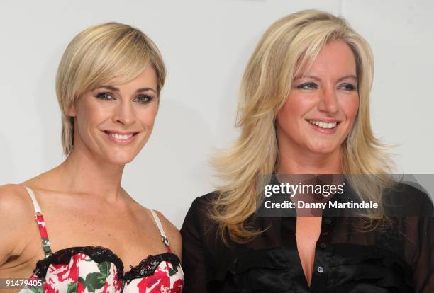 Jenni Falconer and Michelle Mone attends the launch of Ultimo's 'Bin Your Bra' campaign at Debenhams on October 6, 2009 in London, England.