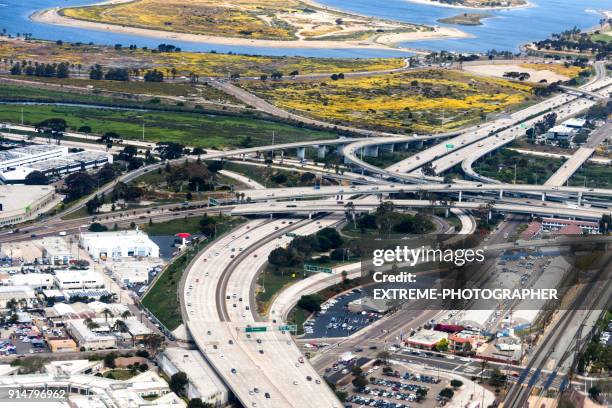 la intersección de - highway 405 fotografías e imágenes de stock