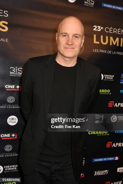 Jan Kounen attends the 23th Lumieres Awards Ceremony at IMA on February 5, 2018 in Paris, France.