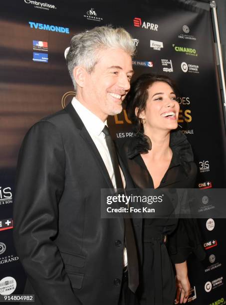 Pierre Zeni and Laurie Cholewa attend the 23th Lumieres Awards Ceremony at IMA on February 5, 2018 in Paris, France.