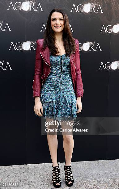 Actress Rachel Weisz attends "Agora" photocall at Biblioteca Nacional on October 6, 2009 in Madrid, Spain.