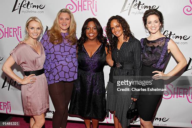 Lifetime's "Sherri" cast actresses Kate Reinders, Elizabeth Regen, Sherri Shepherd, Tammy Townsend and Kali Rocha attend the "Sherri" launch party at...