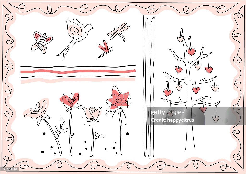 Whimsy Images Vector Pink Whimsy High-Res Vector Graphic - Getty Images