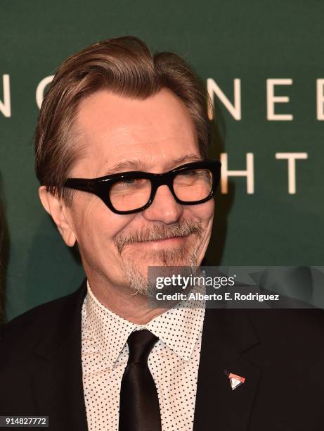 Oldman attends the Hollywood Reporter's 6th Annual Nominees Night at CUT on February 5, 2018 in Beverly Hills, California.