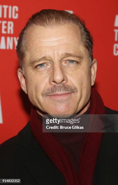 Maxwell Caulfield poses at the opening night party for Martin McDonagh's new play "Hangman" at The Gallery at The Dream Downtown Hotel on February 5,...