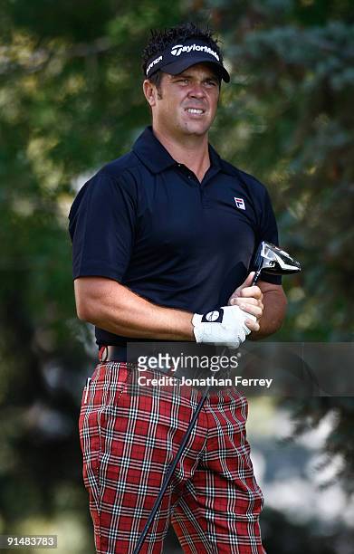 Eric Axley looks on during the first round of the Albertson's Boise Open at Hillcrest Country Club on September 17, 2009 in Boise, Idaho.
