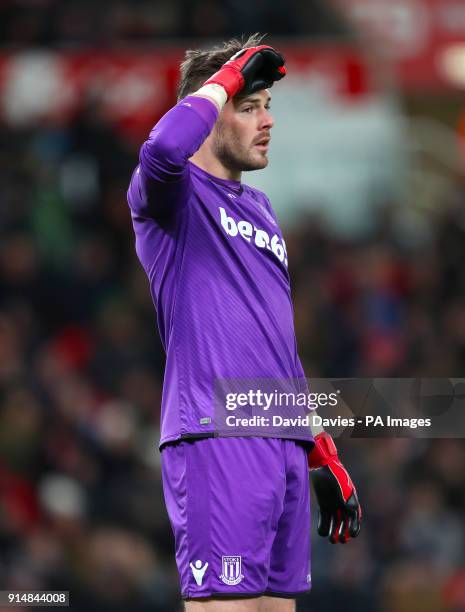 Stoke City goalkeeper Jack Butland