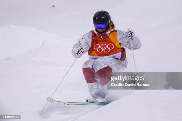 Moguls Skier Marc-Antoine Gagnon of Canada trains ahead of the PyeongChang 2018 Winter Olympic Games at the Bokwang Phoenix Snow Park on February 6,...