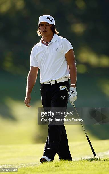 Rickie Fowler looks on during the first round of the Albertson's Boise Open at Hillcrest Country Club on September 17, 2009 in Boise, Idaho.