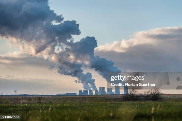 The lignite-fired power station of Boxberg is pictured on February 05, 2018 in Reichwalde, Deutschland.