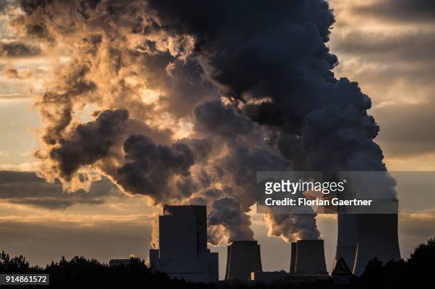 The lignite-fired power station of Boxberg is pictured on February 05, 2018 in Boxberg, Deutschland.