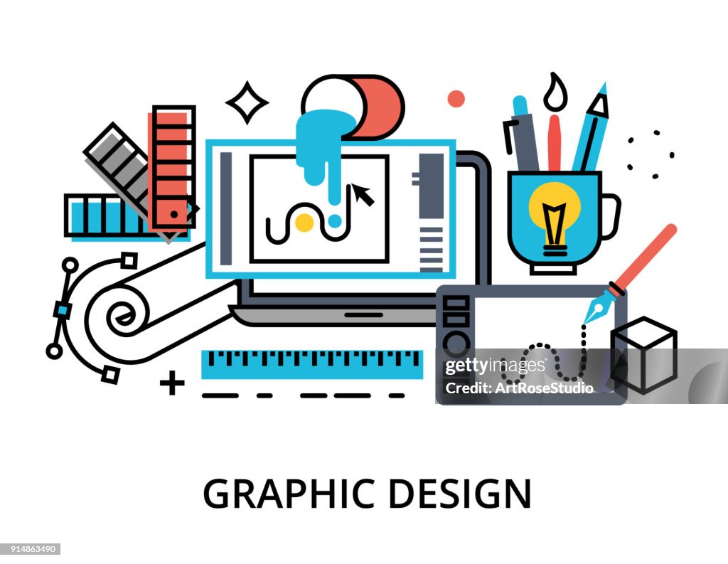Graphics Forconcept Development Infographic Concept Of Graphic Design High-Res Vector Graphic - Getty ...