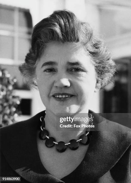 Scottish Labour politician Jennie Lee , the MP for Cannock, 28th March 1956.