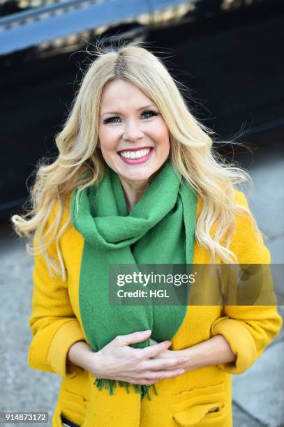 Melinda Messenger seen at the ITV Studios on February 6, 2018 in London, England.