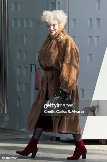 Actress Magui Mira attends the Gold Medals of Merit in Fine Arts 2016 ceremony at the Pompidou Center on February 6, 2018 in Malaga, Spain.