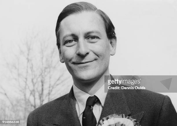 Eric Lubbock , the Liberal candidate in the Orpington by-election, Kent, during some last-minute canvassing on polling day, 14th March 1962.