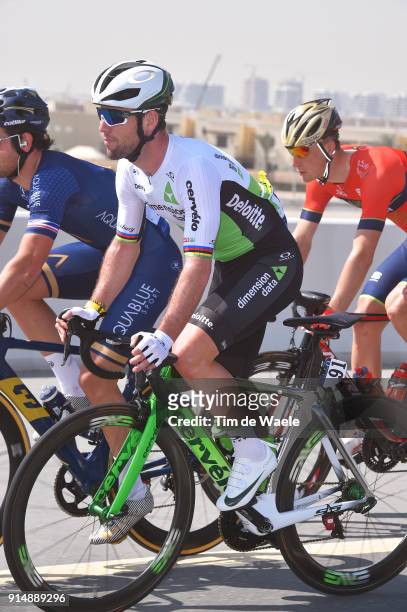 5th Tour Dubai 2018 / Stage 1 Mark Cavendish of Great Britain / Adam Blythe of Great Britain / Skydive Dubai - Palm Jumeirah / Nakheel Stage / Dubai...