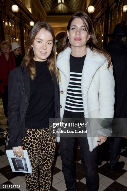 Princess Alexandra of Hanover and Charlotte Casiraghi attend the presentation of the Cahier N°3 of the philosophical meetings of Monaco on January...