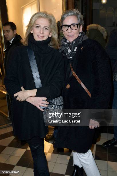 Anne Fulda and Valentine Maillot attend the presentation of the Cahier N°3 of the philosophical meetings of Monaco on January 25, 2018 in Paris,...