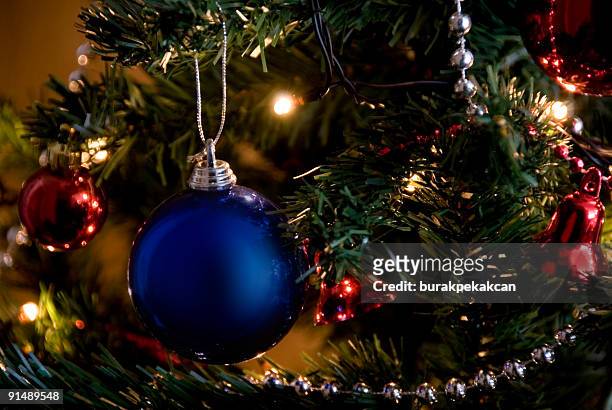 christmas tree decorations, close-up - pendant stock pictures, royalty-free photos & images