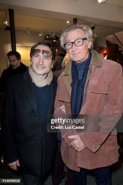 Guests attend the presentation of the Cahier N°3 of the philosophical meetings of Monaco on January 25, 2018 in Paris, France.