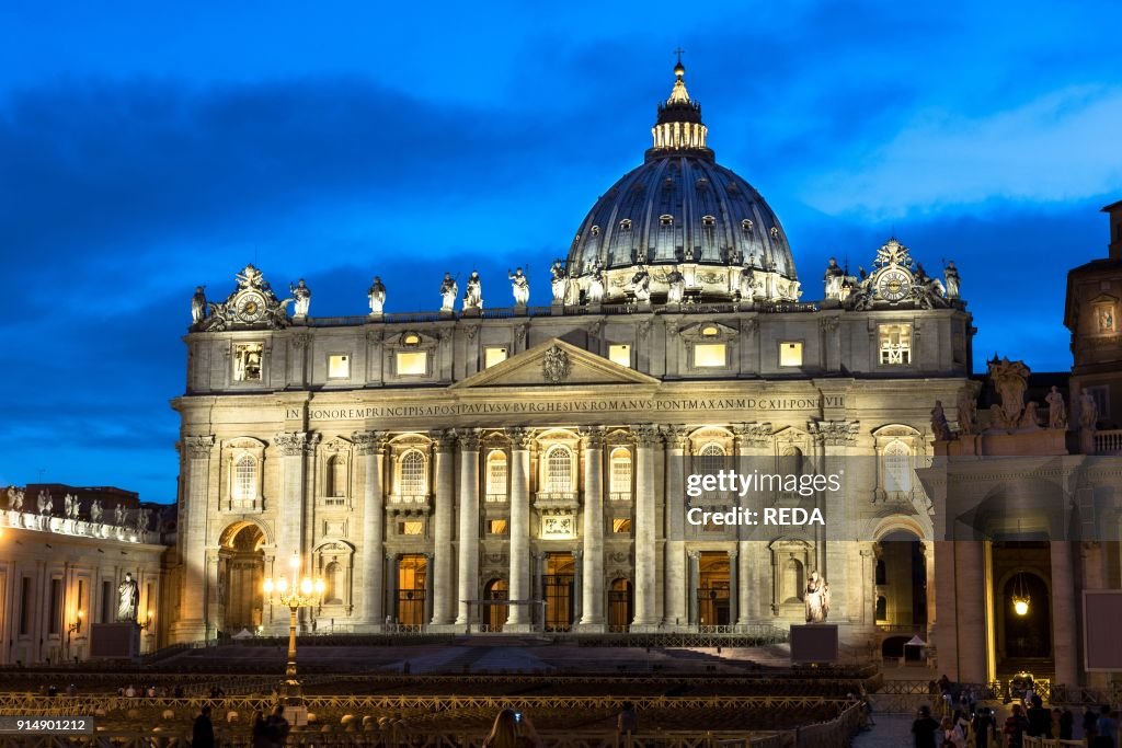 Italian Cathedral Rome San Pietro Cathedral. Vatican city. Rome. Lazio. Italy. Europe. News ...
